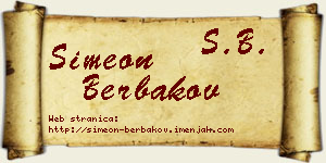 Simeon Berbakov vizit kartica